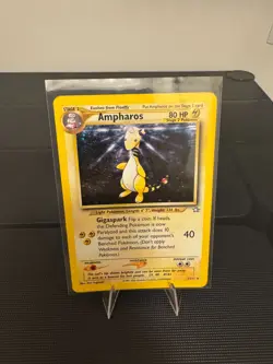 Ampharos 1/111 Holo Pokemon Card Neo Genesis Unlimited Edition Pokemon TCG - Image 1