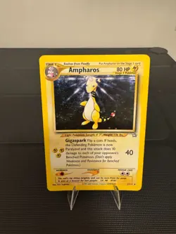 Ampharos 1/111 Holo Pokemon Card Neo Genesis Unlimited Edition Pokemon TCG - Image 2
