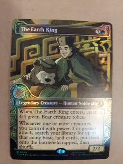 FOIL Showcase THE EARTH KING mtg NM The Last Airbender 1 Rare - Image 1