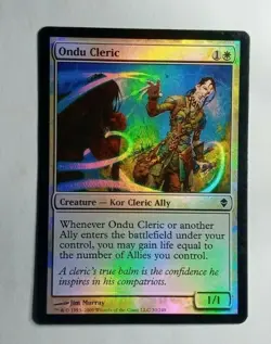 Ondu Cleric FOIL Zendikar (MTG NM) - Image 1