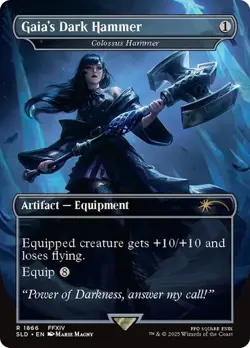 MTG - Gaia's Dark Hammer - Final Fantasy Secret Lair - Magic the Gathering - Image 1