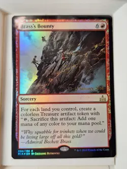 Brass's Bounty - SEALED FOIL - Prerelease Promo - Magic the Gathering MTG Nice! - Image 1