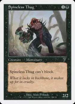 Spineless Thug - Foil 7th Edition MP MTG - Image 1