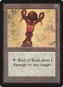 Rod of Ruin Limited Edition Beta MP MTG - Image 1