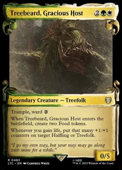 Treebeard, Gracious Host - Silver Foil Showcase LTC NM MTG - Image 1