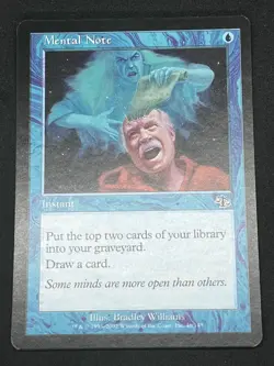 Magic the Gathering MTG Mental Note Blue Judgment Common - Image 1