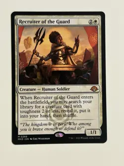 MTG Recruiter of the Guard Modern Horizons 3 266 Magic the Gathering NM Regular - Image 1