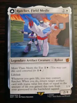 Ratchet, Field Medic #2 (NM) Transformers BOT Magic MTG - Image 1
