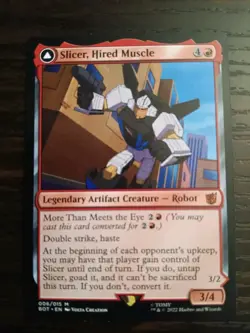 MTG - Slicer, Hired Muscle - Mythic -Transformers 6/15 - NM - Image 1