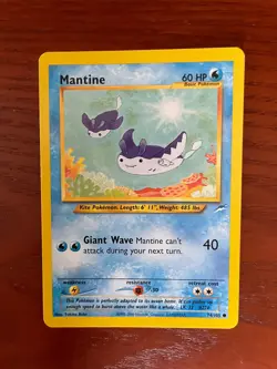 Pokemon Mantine SINGLE USED EXCELLENT CONDITION SEE PHOTOS - Image 1