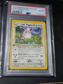 2002 Pokemon Light Wigglytuff - Neo Destiny - Unlimited - 54/105 - PSA 8 1st Ed - Image 2