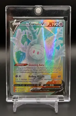 Galarian Cursola V 71/73 Full Art Ultra Rare 2020 Champions Path Pokemon TCG - Image 1