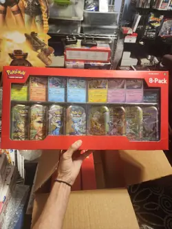 Sealed Quantity of 4 - Pokemon TCG: Prismatic Evolutions Costco 8-Pack Mini Tins - Image 1