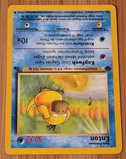 Enton # 53/62 1.Edition Common Fossil 2000 Pokemon Deutsch Top Mint Vintage - Image 2