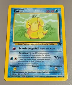 Enton # 65/82 (Psyduck) Common Team Rocket 2000 Pokemon Deutsch Mint Vintage - Image 1