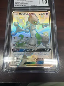 Pokemon Mewtwo GX SV59/SV94 Hidden Fates CGC 10 Shiny Vault Holo Ultra Rare - Image 5