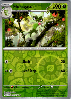 Floragato 014/198 Reverse Holo Pokemon TCG Scarlet & Violet Base Set - Image 1
