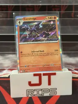 Pokemon TCG Ceruledge Phantasmal Flames Pre-Release Stamped Promo MEP 014 NM S1 - Image 1