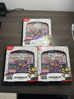 Lot of 3 Pokemon TCG 151 Alakazam ex Box Scarlet Violet NEW Sealed - Image 1