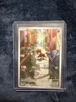 Litleo 139/132 Illustration Rare Pokemon TCG Mega Evolution NM - Image 1