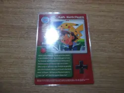 TV1 Ash Ketchum 1999 Pokemon Card Topps TV Animation Edition NM/LP - Image 4