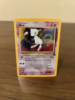 Mew 9 Black Star Promo 2000 Holo Rare Pokemon TCG Card - Swirl! - Image 1