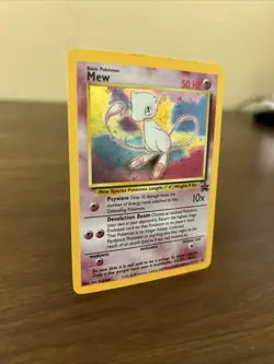 Mew 9 Black Star Promo 2000 Holo Rare Pokemon TCG Card - Swirl! - Image 3
