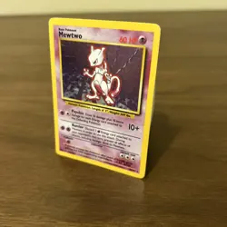 1999 Pokemon TCG Mewtwo Base Set Holo Unlimited Rare Card 10/102 - Image 2