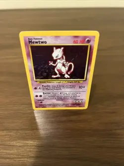 1999 Pokemon TCG Mewtwo Base Set Holo Unlimited Rare Card 10/102 - Image 4