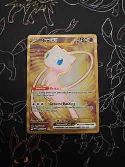 Pokemon Mew ex - 151 Gold Promo Metal Card Scarlet Violet 205/165 - English NM - Image 1