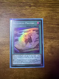 Yu-Gi-Oh! Mitsurugi Prayers Super Rare Card OP29-EN011 NM Condition - Image 1