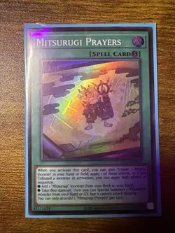 Yu-Gi-Oh! Mitsurugi Prayers Super Rare Card OP29-EN011 NM Condition - Image 2