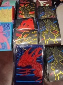 Pokemon TCG Card Sleeves Standard Size, Assorted 24 Sealed Packs - Image 1