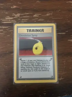 Pokemon TCG Devolution Spray Trainer Base Set 72/102 Regular Card - Image 1