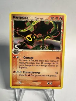 Rayquaza 26/110 EX Holon Phantoms Delta Species MINT Pokemon card CLEAN - Image 1