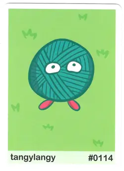 Pack Fresh Pookiemoot TANGYLANGY #0114 TANGELA Derp Pokemon Fan Art Card - Image 1