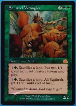 Squirrel Wrangler FOIL Prophecy PLD Green Rare MAGIC CARD (ID# 509587) ABUGames - Image 1