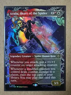 Arana, Heart of the Spider FOIL BORDERLESS Marvel's Spider-Man SPM MTG Magic - Image 1