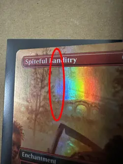 Spiteful Banditry FOIL BORDERLESS Lord of the Rings LTR MTG Magic ROLLER MARK - Image 2