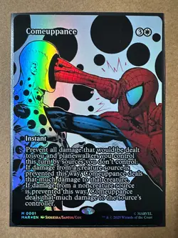 Comeuppance FOIL MYTHIC Marvel's Spider-Man SPM MAR MTG Magic The Gathering NEW - Image 1