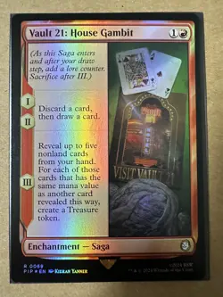 Vault 21: House Gambit FOIL RARE Fallout Universes Beyond PIP MTG Magic NEW - Image 1
