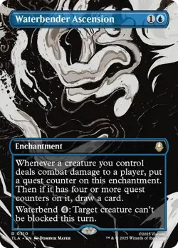 *foil borderless WATERBENDER ASCENSION 0310 Avatar The Last Airbender MTG Magic - Image 1