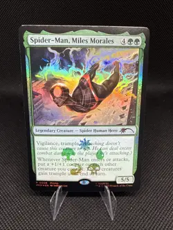 Spider-Man Miles Morales | 0008 | MTG | Marvel’s Spider-Man | Foil | Promo - Image 1