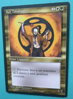 Magic the Gathering MTG Legends FBB KEI TAKAHASHI LP/EX ITALIAN Rare 1995 NICE! - Image 2