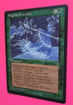 Magic the Gathering MTG Legends FBB Italian WINTER BLAST LP/EX RARE 1995! - Image 2