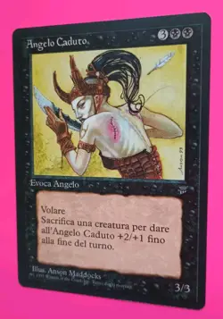 Magic the Gathering MTG Legends FBB FALLEN ANGEL LP/EX ITALIAN U 1995! - Image 2