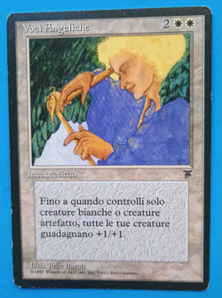 Magic the Gathering MTG FBB ANGELIC VOICES ITALIAN R LP/EX 1995 NICE! - Image 1