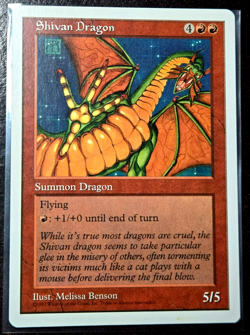 Shivan Dragon x1 NM/M - Pack Fresh - 4th Edition MTG Vintage + Fast Ship! #2 - Image 1