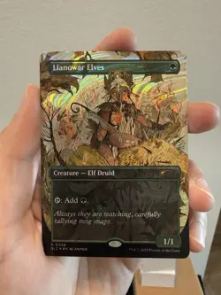 Llanowar Elves 0039 Halo Foil Countdown Kit: An Encyclopedia of Magic Full Art - Image 1