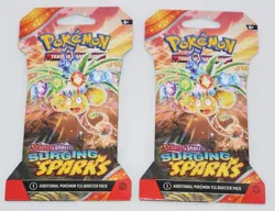 Pokemon TCG Surging Sparks Sleeved Booster Pack Alolan Exeggutor - LOT (2) - - Image 1